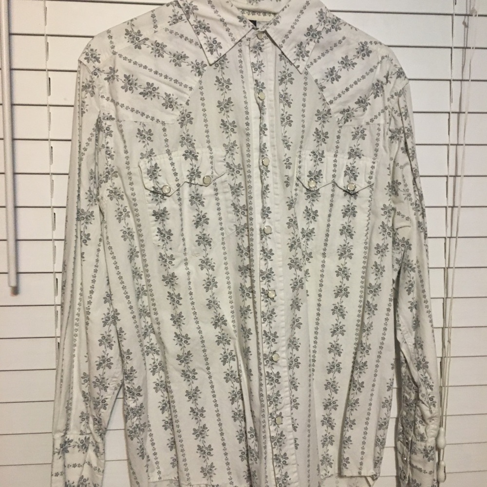 Long sleeve white button down